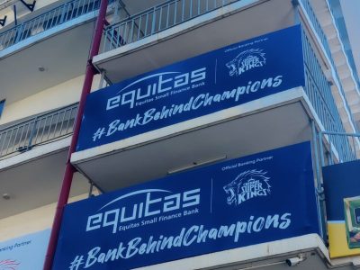 EQUITAS -  Stadium Branding at Chepauk, Chennai