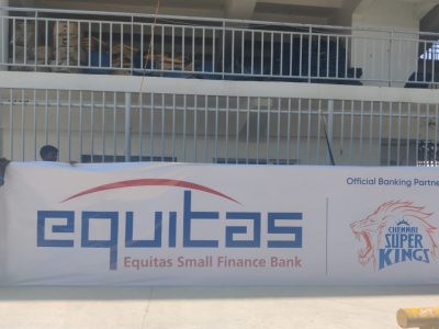EQUITAS -  Stadium Branding at Chepauk, Chennai