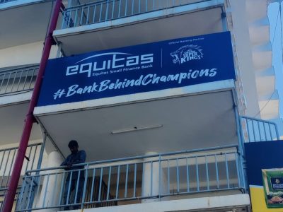 EQUITAS -  Stadium Branding at Chepauk, Chennai