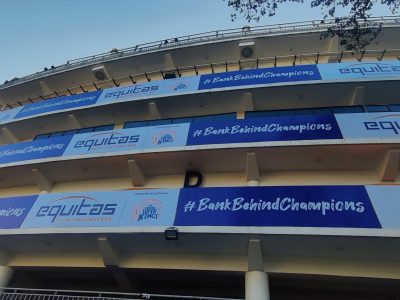 EQUITAS -  Stadium Branding at Chepauk, Chennai